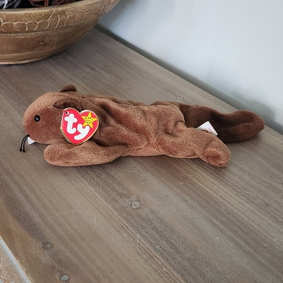 🦫 Ty Beanie Baby – Bucky the Beaver (1995) Vintage Collectible • Adorable Plush - Picture 3 of 12